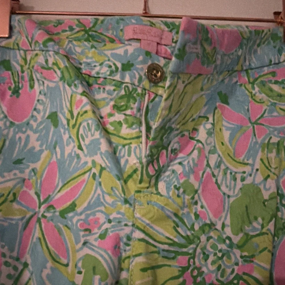Lilly Pulitzer Kelly‎ Skinny Ankle Pants Coconut Jungle Size 12